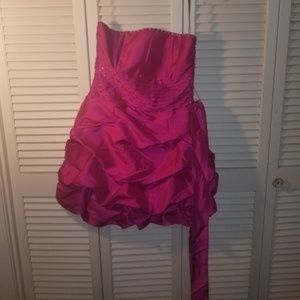 HOT PINK PARTY DRESS